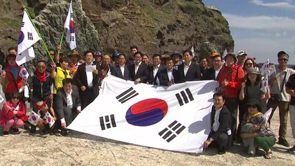 [현장영상] 국회 독도 방문단 "日 경제 보복 철회하라" / YTN