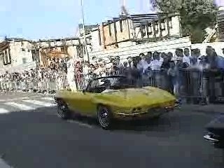 Une Corvette en rade à la Parade des 24h du Mans 2005