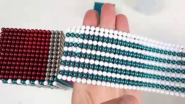 Makkah Royal Clock Tower out of Magnetic Balls _