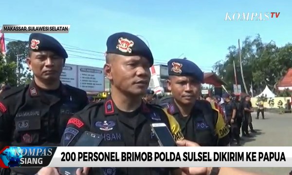 200 Personel Brimob Polda Sulsel Dikirim ke Papua