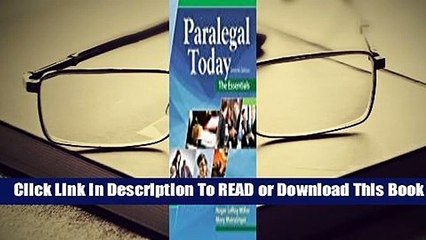 Full E-book Paralegal Today: The Essentials  For Online