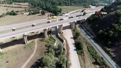 Tersine akan Tersakan Çayı havadan görüntülendi