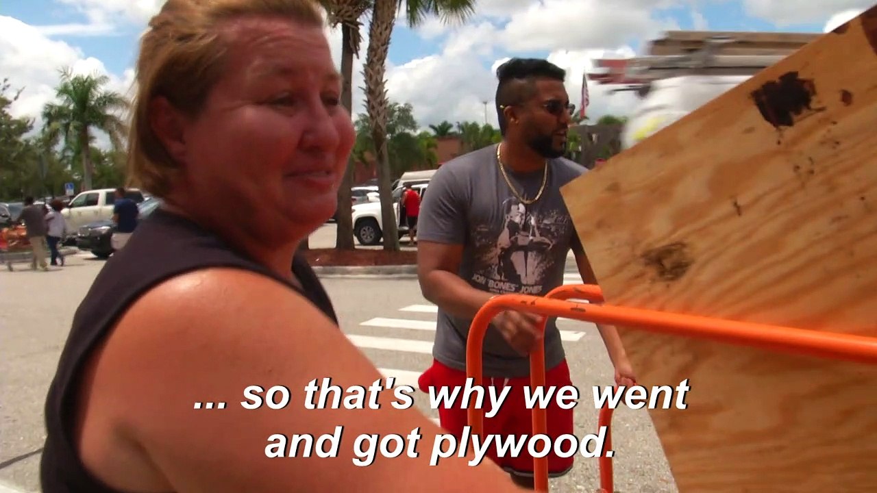 Floridians stockpile for "extremely dangerous"...