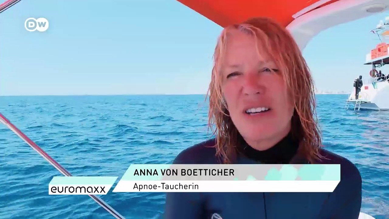 Rekord-Apnoe-Taucherin Anna von Boetticher | Euromaxx