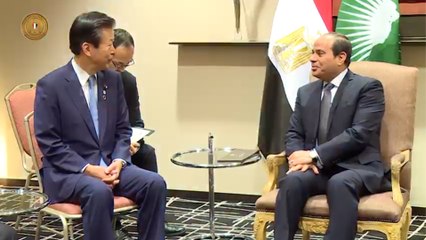 السيسي يختتم زيارته لليابان بلقاء رئيس حزب "كوميتو"