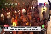 España: decenas de migrantes ilegales ingresan por frontera de Ceuta