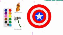 Coloration Top 3 Marvel's Weapons | Peindre pour les jeunes enfants et dessiner pour les enfants