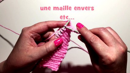 Leçon de tricot: 7. Les cotes 1/1