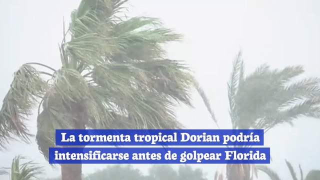 La tormenta tropical Dorian podría intensificarse antes de golpear Florida