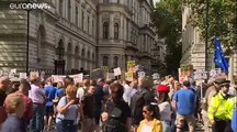 Protestas en todo el Reino Unido contra la medida de cerrar temporalmente el Parlamento