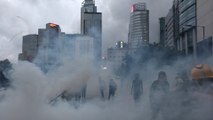 Petrol bombs and water cannons as Hong Kong descends into violence once again