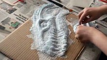SpeedPaint -¿Cómo hacer Indoraptor Relieve _ How to do Indoraptor embossed