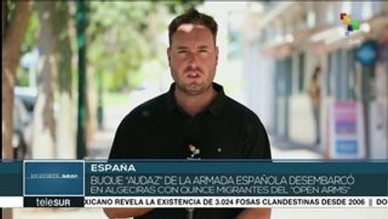 Grupo de 15 migrantes del Open Arms llega a España