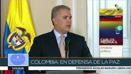 Medina: Parece que la paz no tiene dolientes en Colombia