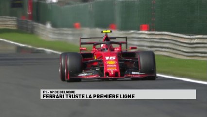 Les Ferrari devant, Leclerc en pole