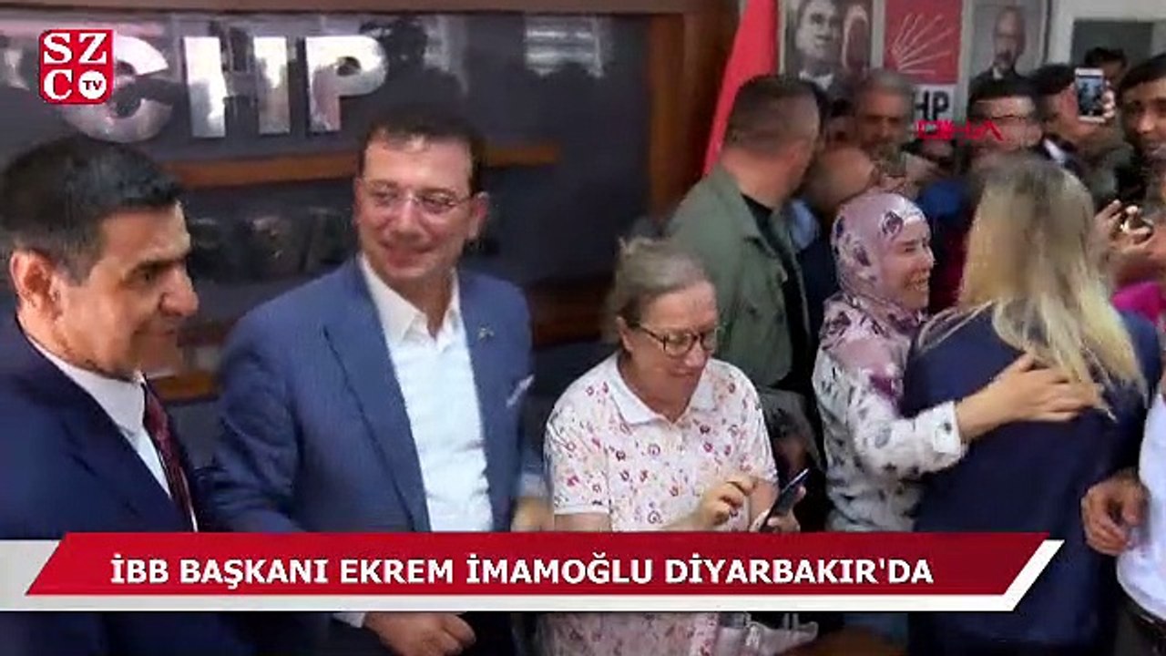 İstanbul Büyükşehir Belediye Başkanı Ekrem İmamoğlu Diyarbakır'da