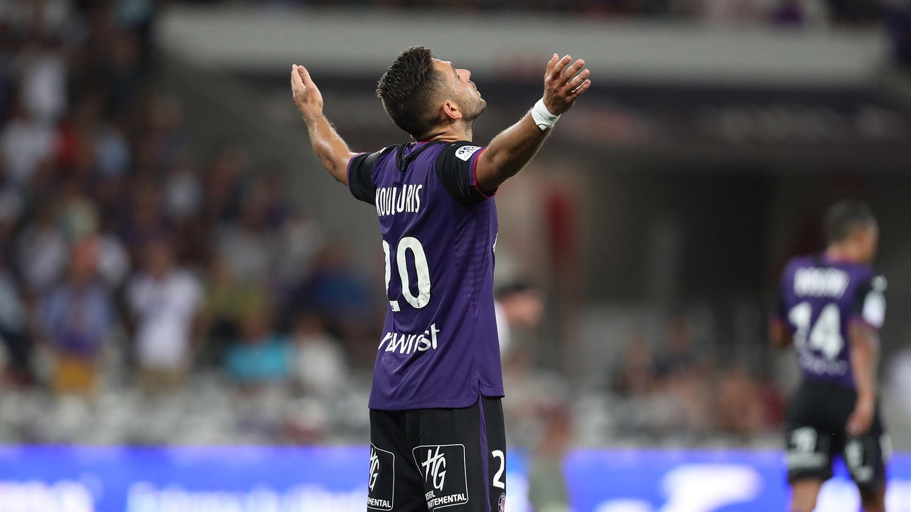 Le but du break face à Amiens inscrit par Efthymios Koulouris