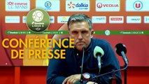 Conférence de presse Le Mans FC - FC Sochaux-Montbéliard (2-0) : Richard DEZIRE (LEMANS) - Omar DAF (FCSM) - 2019/2020