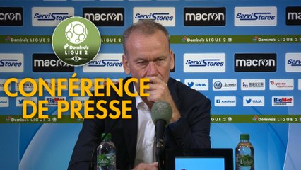 Conférence de presse AJ Auxerre - AC Ajaccio (3-1) : Jean-Marc FURLAN (AJA) - Olivier PANTALONI (ACA) - 2019/2020