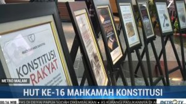 Peringati HUT ke-16 Mahkamah Konstitusi Luncurkan 25 Buku