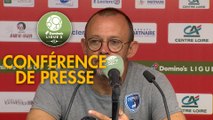 Conférence de presse US Orléans - Chamois Niortais (0-1) : Didier OLLE-NICOLLE (USO) - Pascal PLANCQUE (CNFC) - 2019/2020