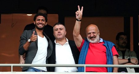 Beşiktaş'ın yeni transferi Mohamed Elneny, maçı locadan izledi!