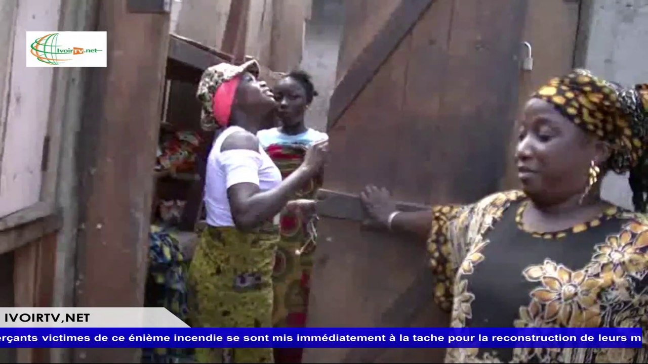 Bouaké: 48 heures après l'incendie d'une partie du marché, les commerçants s'expriment