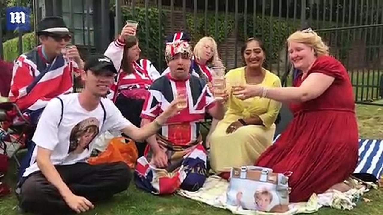 Tributes outside Kensington Palace in memory of Princess Diana