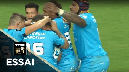 TOP 14 - Essai Benjamin FALL (MHR) - Montpellier - Pau - J2 - Saison 2019/2020