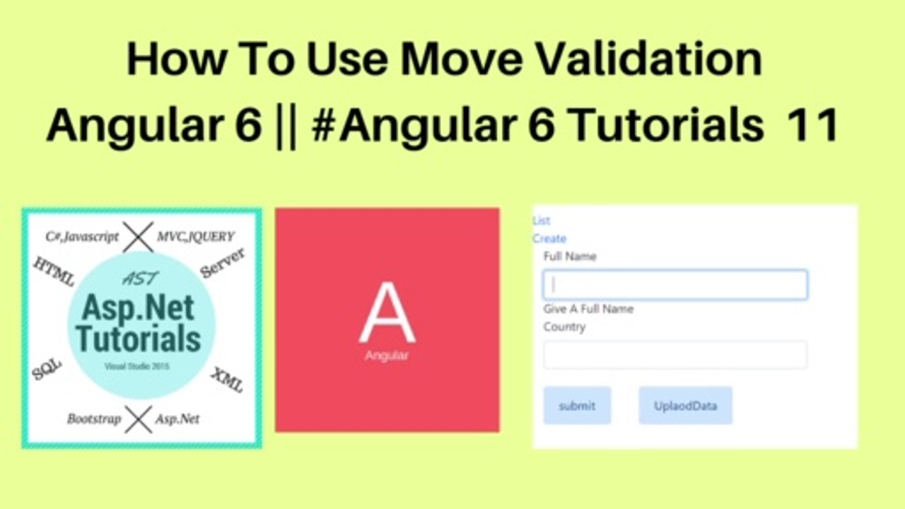How to use move validation in angular 6 || #angular 6 tutorials 11