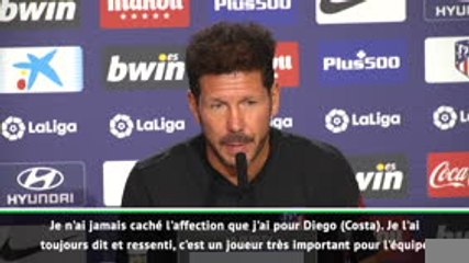 Atlético - Simeone : "Diego Costa est très important pour le club"