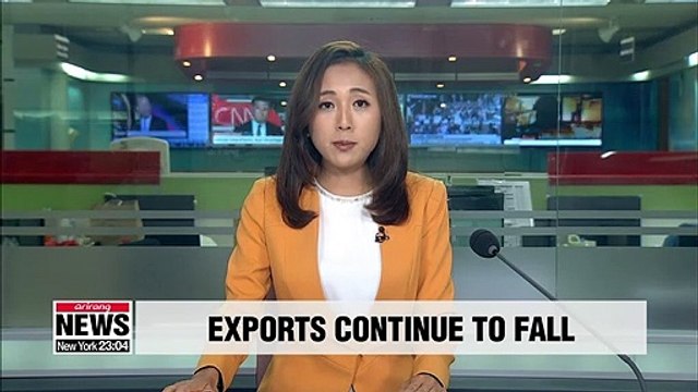 Korea's exports fall for ninth-straight month, down 13.6% y/y in August