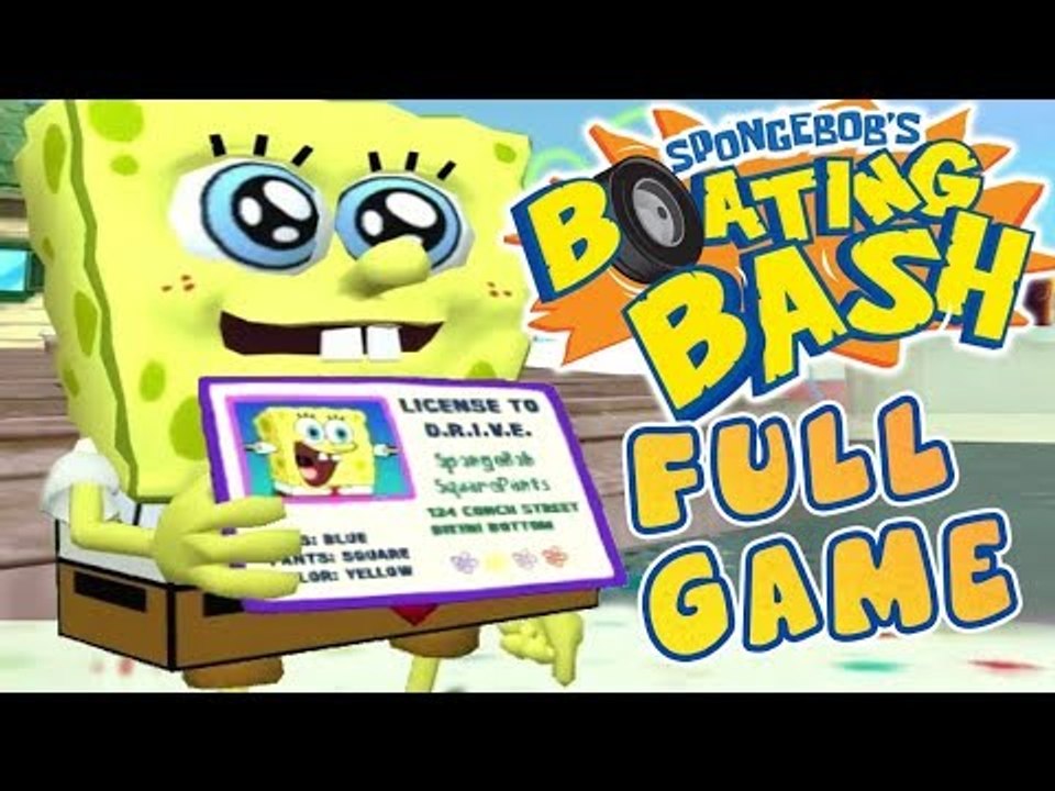 SpongeBob's Boating Bash FULL GAME Movie Longplay (Wii)