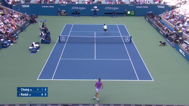 Nadal breezes past Chung into second week