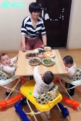 Super cute triplets kids