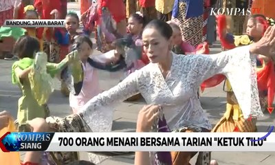 700 Perempuan Lintas Generasi Kompak Menari Ketuk Tilu