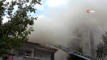 Maltepe'de korkutan yangın... Eskicide çıkan yangın 3 binaya sıçradı
