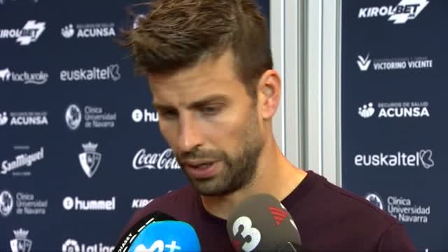 Piqué: Da la sensación de que tenemos que cortarnos las dos manos para jugar