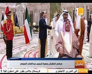 مراسم استقبال الرئيس السيسى فى "قصر بيان" بالكويت