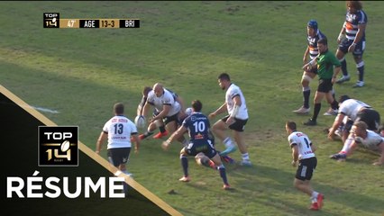 TOP 14 - Résumé Agen-Brive: 16-10 - J02 - Saison 2019/2020