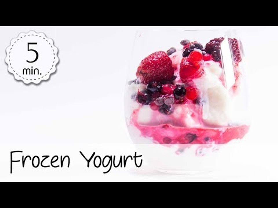 Frozen Yogurt Vegan - Frozen Yogurt selber machen - Froyo Rezept - Frogurt Vegan | Vegane Rezepte ♡
