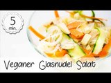 Veganer Glasnudel Salat ohne Öl - Nudelsalat mit Tofu einfach selber machen | Vegane Rezepte