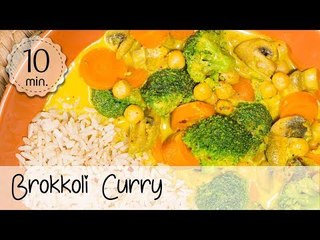 Video herunterladen: Veganes Brokkoli Curry mit Kokosmilch - Veganes Kichererbsen Curry - Curry Einfach | Vegane Rezepte