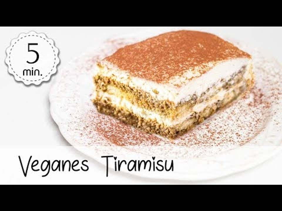 Veganes Tiramisu Rezept mit Seidentofu - Tiramisu ohne Ei ganz Einfach und Fettarm | Vegane Rezepte