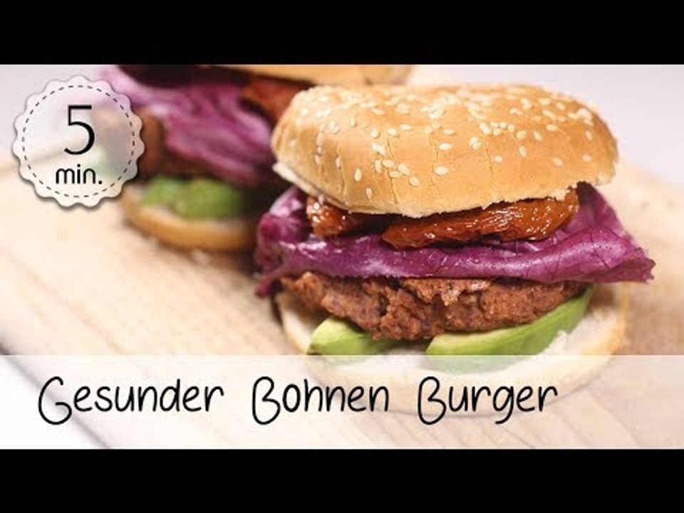 Vegane Burger Patties aus Kidneybohnen - Vegane Burger Buns Rezept - Burger Vegan | Vegane Rezepte