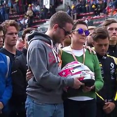 Formula 2 yarışında hayatını kaybeden genç pilot Anthoine Hubert, yarış parkurunda anıldı