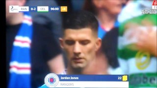 Jordan Jones red card vs Celtic