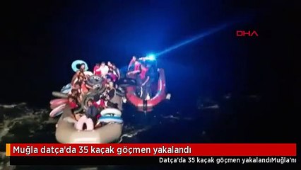 Muğla datça'da 35 kaçak göçmen yakalandı