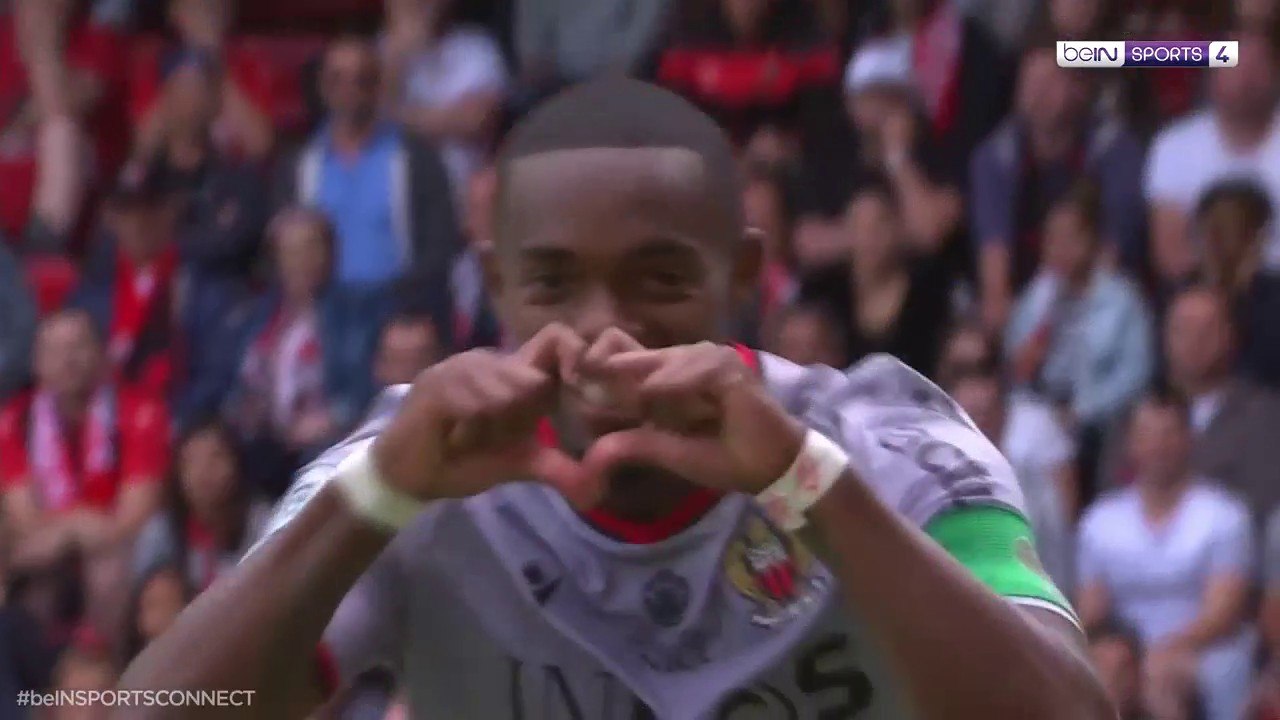 Rennes 1-1 Nice: GOAL - Cyprien (pen)