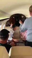 Uçakta Falcao coşkusu